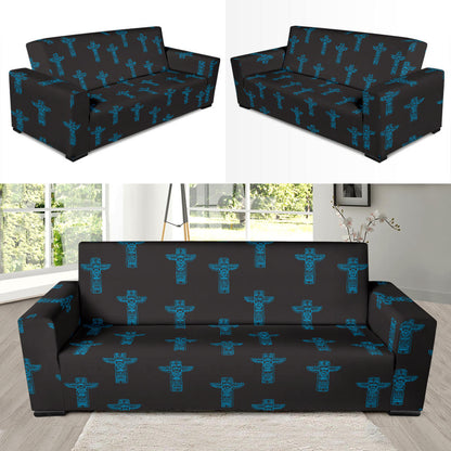 Totem Print Design LKS304 Sofa Slipcover