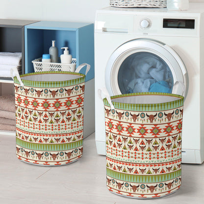 American indian Ethnic Pattern Laundry Basket