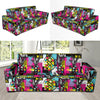 Pop Art Pineapple Pattern Print Design A02 Sofa Slipcover