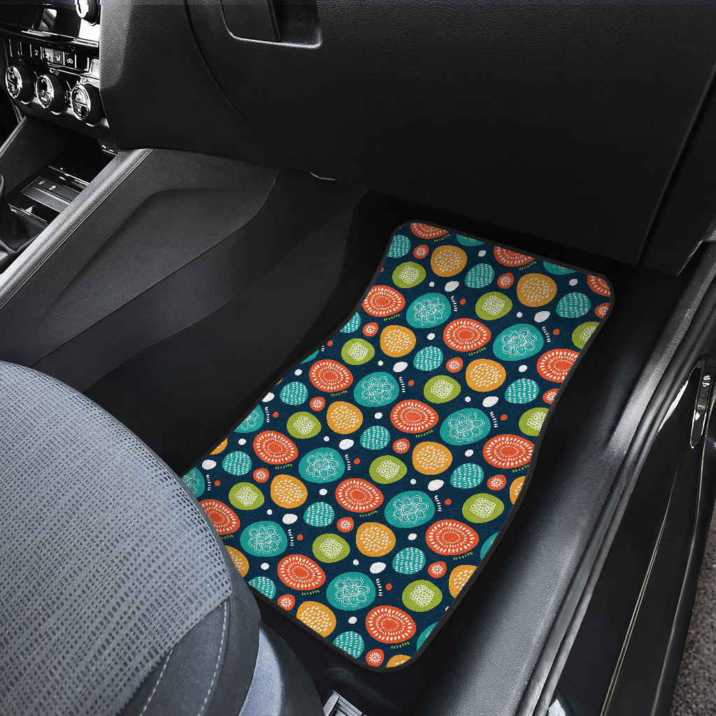 Swedish Themed Design Car Floor Mats Front Back