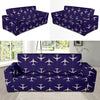 Airplane Pattern Print Design 03 Sofa Slipcover