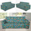 Gingerbread Pattern Print Design 05 Sofa Slipcover