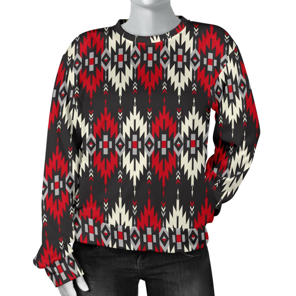 Southwestern Pattern Women Long Sleeve Sweatshirt
