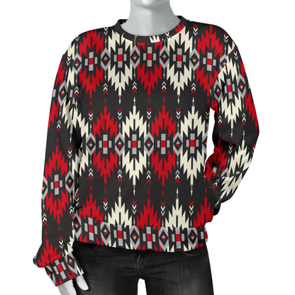 Southwestern Pattern Women Long Sleeve Sweatshirt