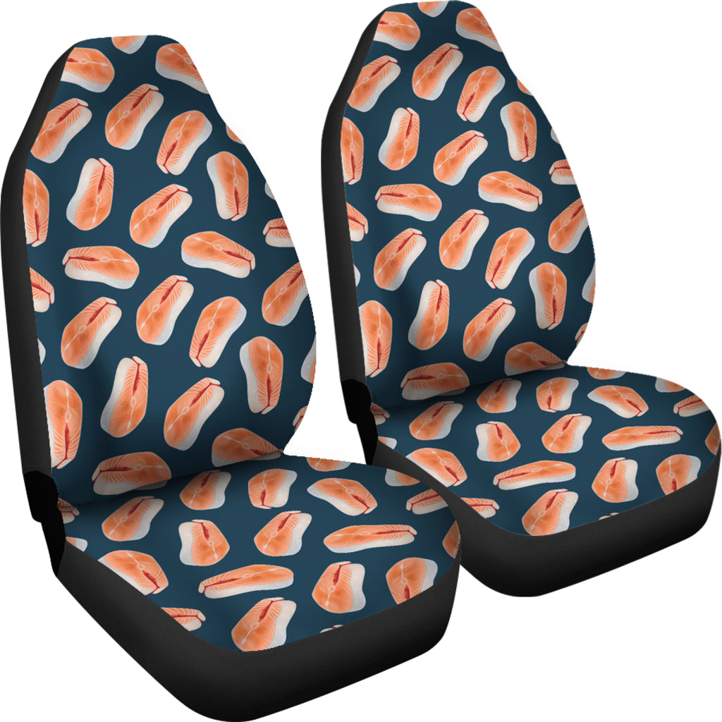 Salmon Steak Print Design LKS306 Car Seat Covers