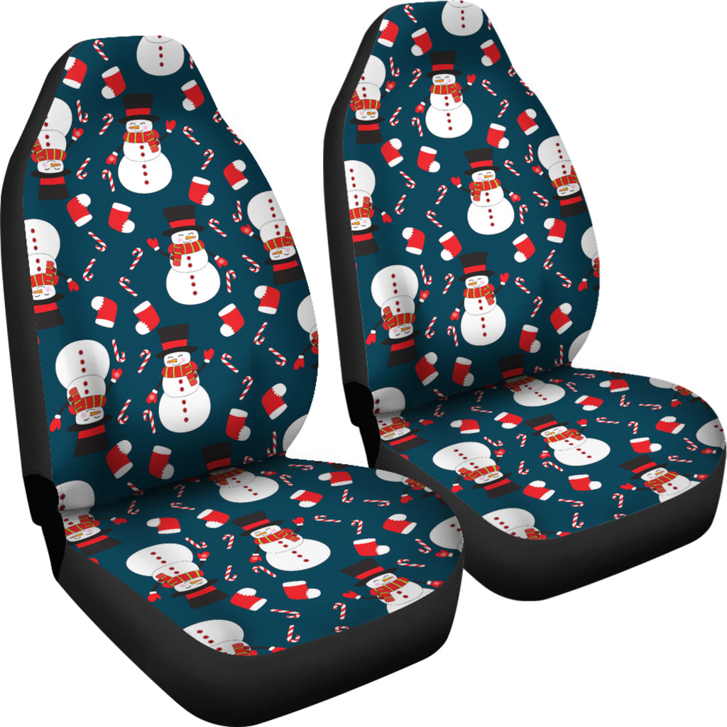 Snowman Print Design LKS301 Car Seat Covers
