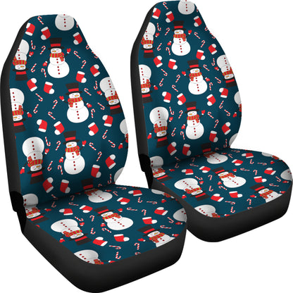 Snowman Print Design LKS301 Car Seat Covers