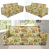 Guinea Pig Pattern Print Design 02 Sofa Slipcover