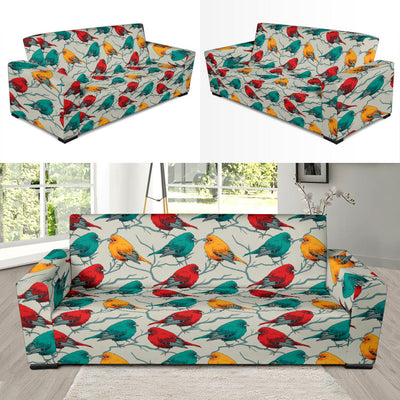 Birds Pattern Print Design 04 Sofa Slipcover