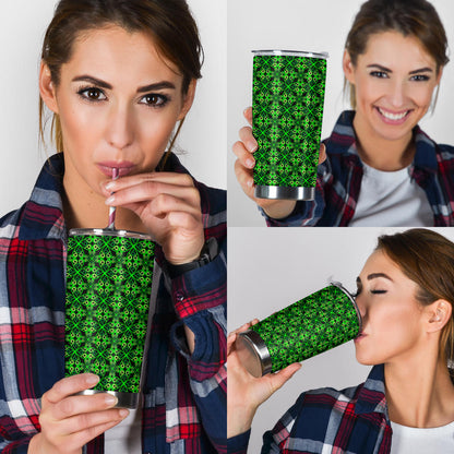 Celtic Green Neon Design Tumbler