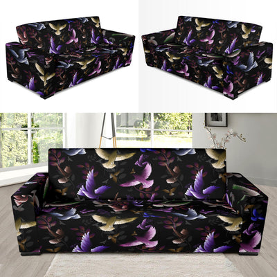 Pigeon Pattern Print Design 01 Sofa Slipcover