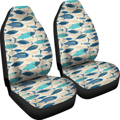 Tuna Fish Print Design LKS302 Car Seat Covers