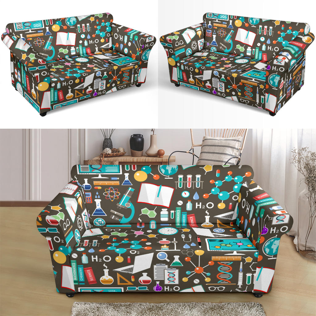 Science Print Design LKS303 Loveseat Couch Slipcover