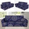 Mandala Pattern Print Design 02 Sofa Slipcover