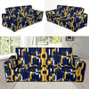 Cryptocurrency Chain Pattern Print Design 03 Sofa Slipcover