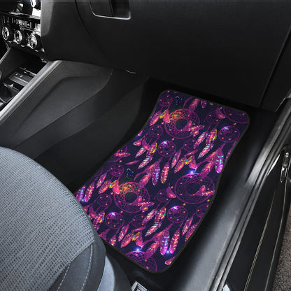 Dream catcher neon Car Floor Mats Front Back