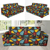 Acoustic Guitar Pattern Print Design 01 Sofa Slipcover