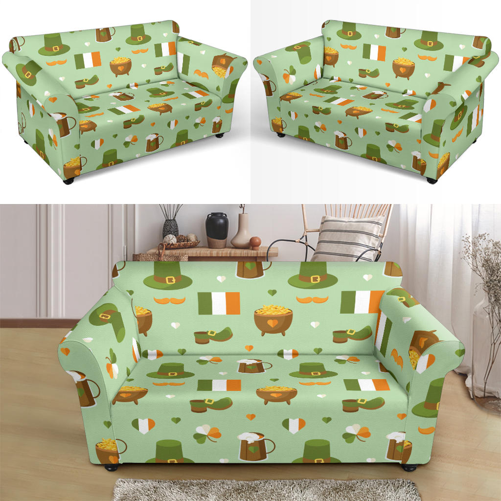 St Patricks Day Print Design LKS302 Loveseat Couch Slipcover