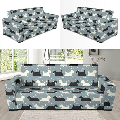 Scottish Terriers Print Design LKS301 Sofa Slipcover