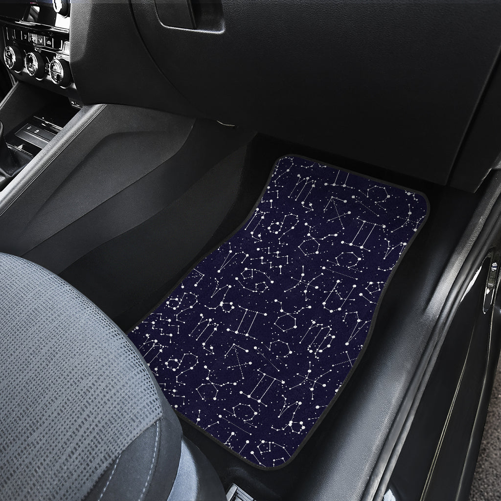 Zodiac Pattern Design Print Car Floor Mats Front Back