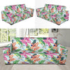 Hummingbird Tropical Pattern Print Design 05 Sofa Slipcover