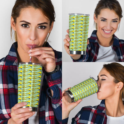 Trumpet Vintage Design Print Tumbler