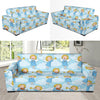 Angel Musician Pattern Print Design 09 Sofa Slipcover