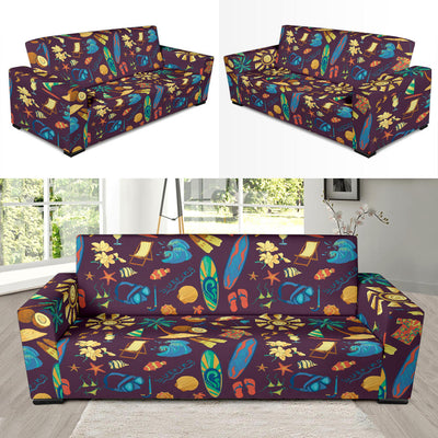 Aloha Hawaii Pattern Print Design 01 Sofa Slipcover