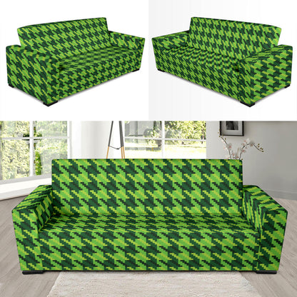 St Patricks Day Houndstooth Pattern Print LKS301 Sofa Slipcover