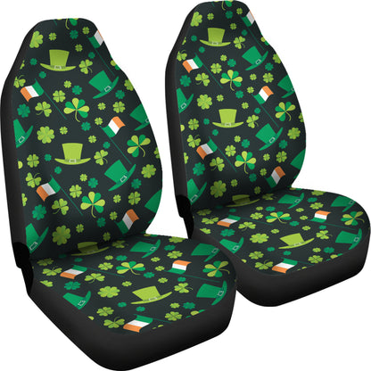 Shamrock Saint Patrick's Day Print Design LKS304 Car Seat Covers