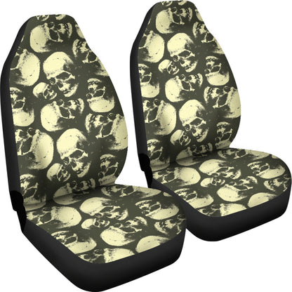 Skull Print Design LKS302 Car Seat Covers