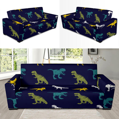 T Rex Pattern Print Design A07 Sofa Slipcover