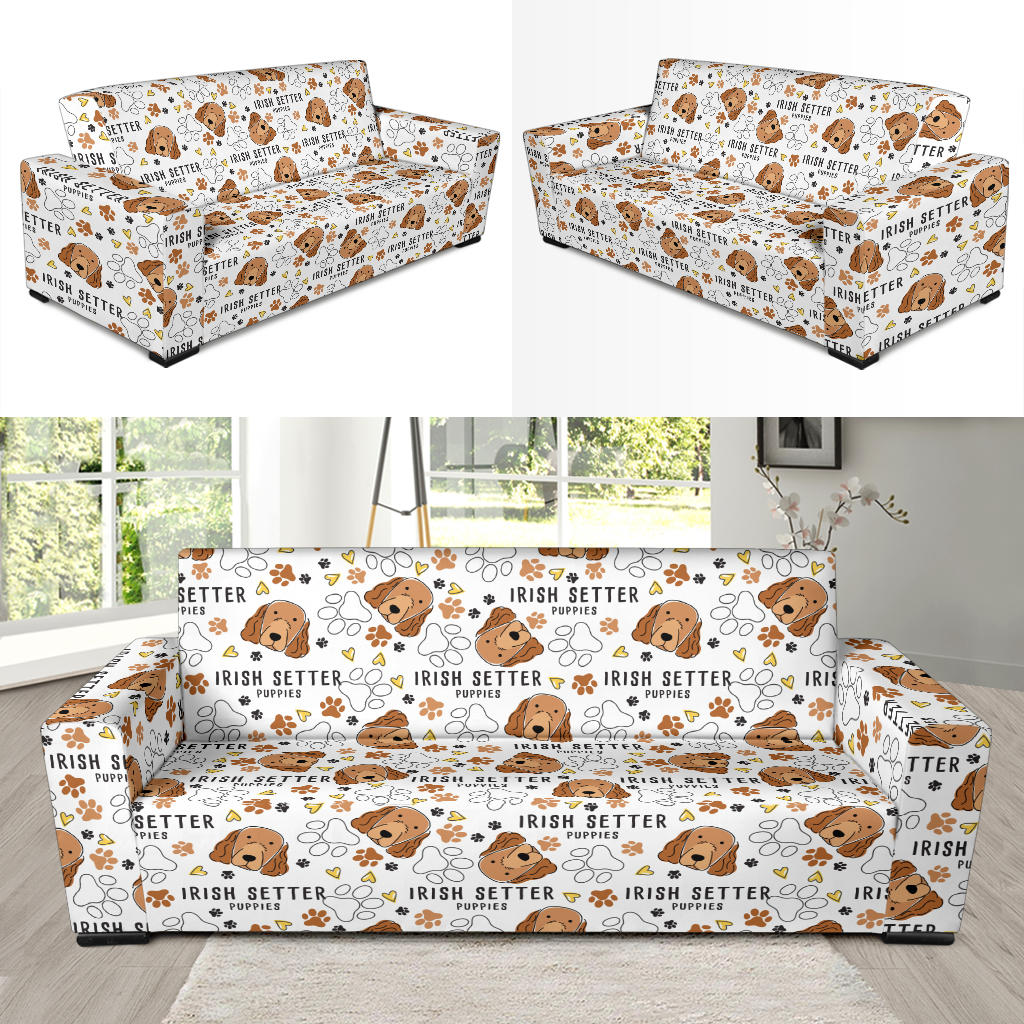 Setters Irish Print Design LKS301 Sofa Slipcover