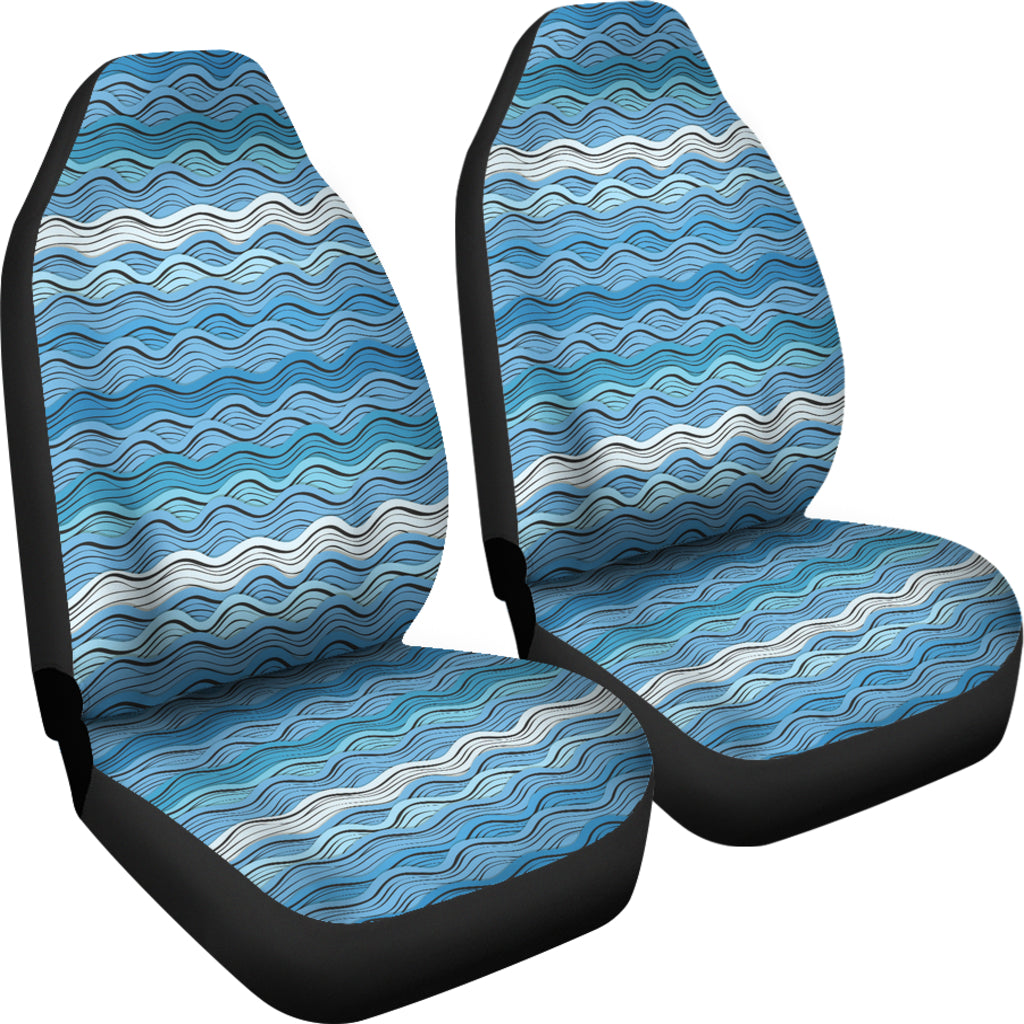 Wave Print Design LKS301 Car Seat Covers