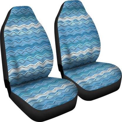 Wave Print Design LKS301 Car Seat Covers
