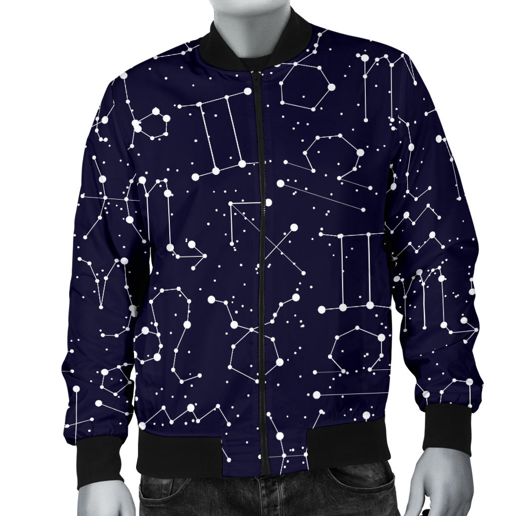 Zodiac Pattern Design Print Men Bomber Jacket