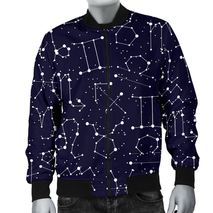 Zodiac Pattern Design Print Men Bomber Jacket