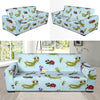 Ladybug Pattern Print Design 01 Sofa Slipcover