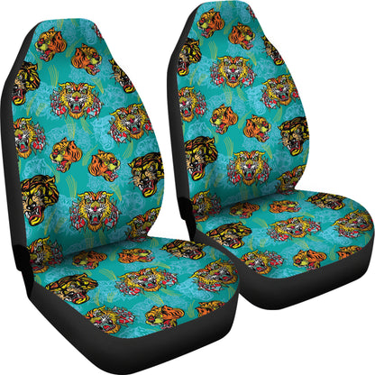 Tattoo Tiger Head Print Design LKS304 Car Seat Covers