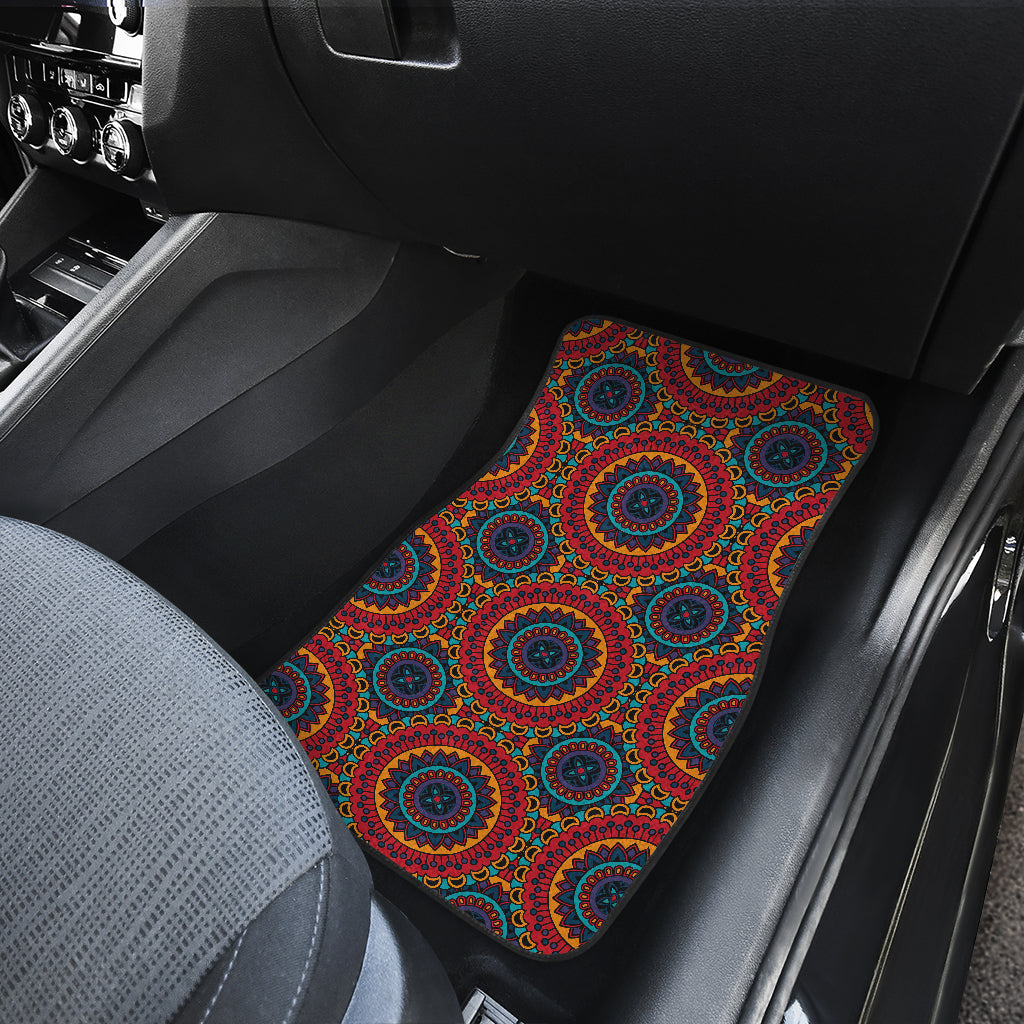 Bohemian Mandala Style Print Car Floor Mats Front Back