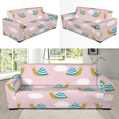 Snail Pattern Print Design 02 Sofa Slipcover