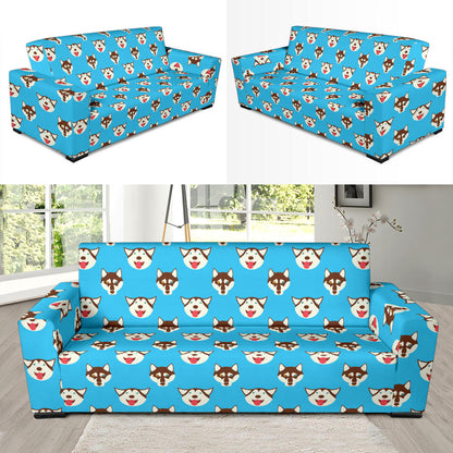 Siberian Huskies Print Design LKS306 Sofa Slipcover