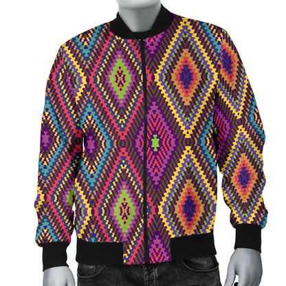 Southwestern Print  Men Bomber Jacket
