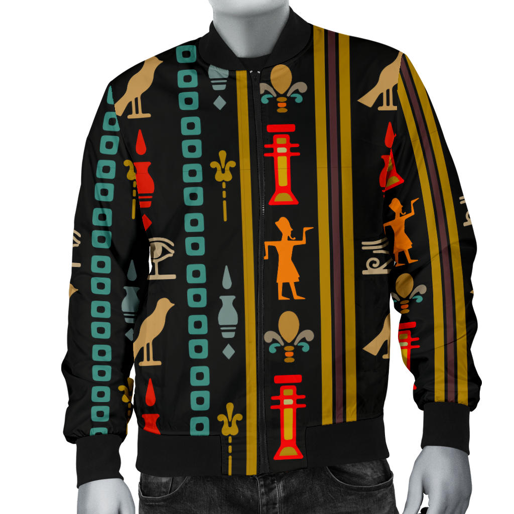 Eye of Horus Egypt Style Pattern Men Bomber Jacket