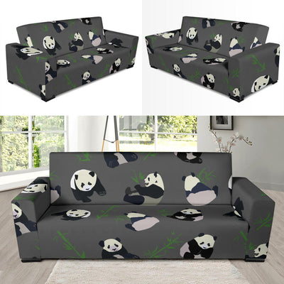 Panda Pattern Print Design A06 Sofa Slipcover