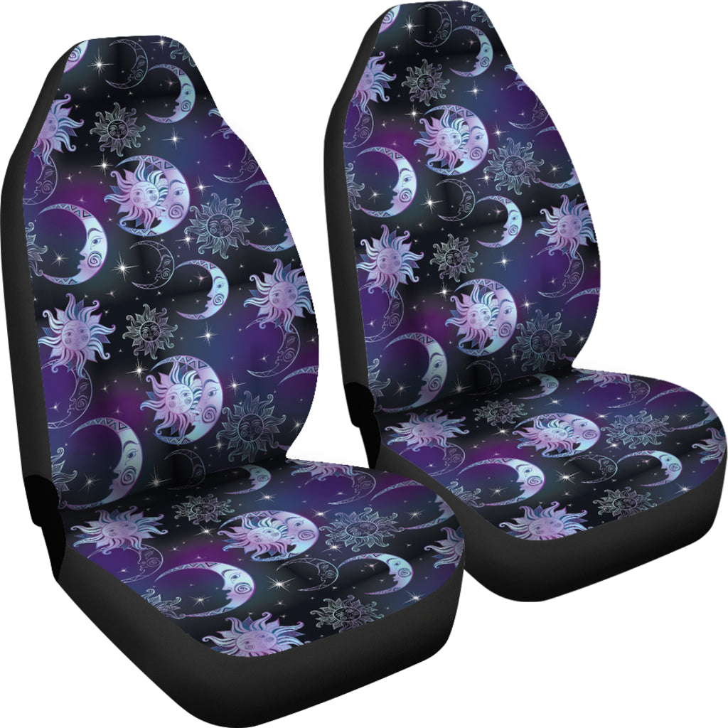 Sun Moon Print Design LKS303 Car Seat Covers