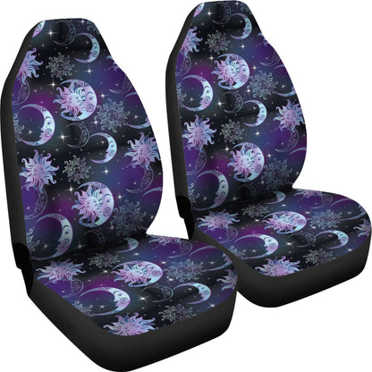 Sun Moon Print Design LKS303 Car Seat Covers