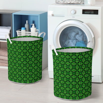 Celtic Green Neon Design Laundry Basket