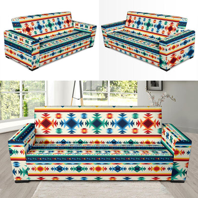 Aztec Pattern Print Design 02 Sofa Slipcover