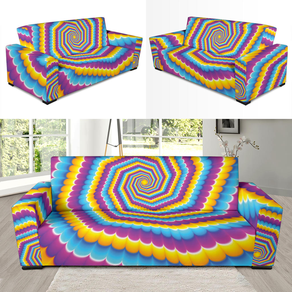 Optical illusion Pattern Print Design A04 Sofa Slipcover